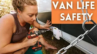 VAN LIFE SECURITY SYSTEM | HEO lock install for Promaster Van Conversion