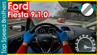 Ford Fiesta ’09 1.0 EcoBoost (2017) POV Top Speed Autobahn #TopSpeedBrothers