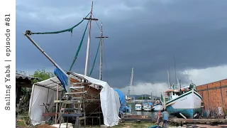 Boat restoration in the midst of the storm! (+ building purpleheart handrail) — Sailing Yabá #81