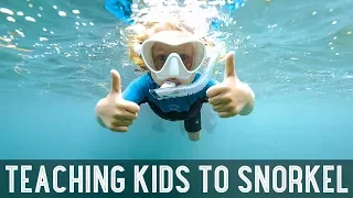 How to Teach Kids to Snorkel in the Ocean /// WEEK 104 : Belize