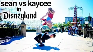 SEAN vs KAYCEE in Disneyland for 10 Minute Photo Challenge *World of Dance*