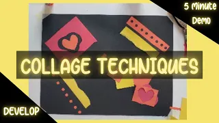 5 Minute Demo: Collage Techniques | Choice-Based Art Education