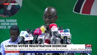 Voter Registration: We must be vigilant of the EC's actions going into the elections - Asiedu Nketia