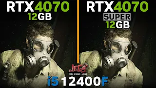 RTX 4070 vs RTX 4070 Super | i5 12400F | Tested in 15 games