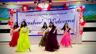 Welcome program ☺️dancing video 🙂😇#fyp #degreecampusbiratnagar#biratnagar