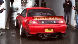 Modified Cars Leaving Car Meet - 950HP Supra, Skyline R33, Rocket Bunny Silvia, Anti Lag Civic,...