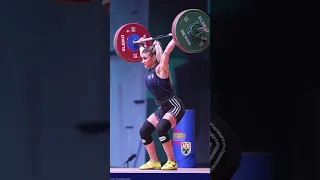 Valentina Cambei (49kg 🇷🇴) 92kg / 202lbs Snatch Gold Medal at Europeans! #snatch #weightlifting