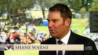 Shane Warne's tribute to Hughes