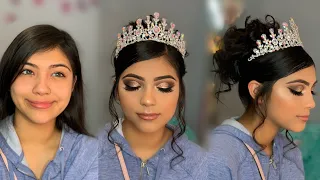 Quinceañera Glam 👑 | Makeup & Hair Tutorial | Makeup By Rosita