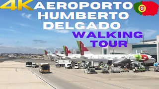 【4K】Aeroporto Humberto Delgado Lisboa (LIS) Walking Tour - Lisbon - Portugal