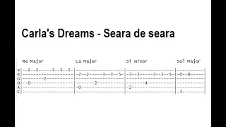 Seara de seara Carla's Dreams - intro chitara (tab in descriere)