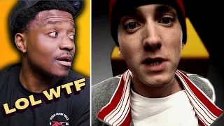 THIS VIDEO IS WILD BRO LOL! FIRST TIME REACTING TO EMINEM - WITHOUT ME (OFFICIAL MUSIC VIDEO)