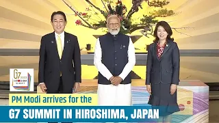 PM Modi arrives for the G7 Summit in Hiroshima, Japan