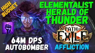 POE 3.23 Elementalist Herald of Thunder Autobomber, 64M DPS, Mapper/Ubers