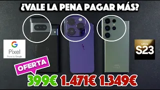 Google Pixel 7 Vs Galaxy S23 ultra vs iPhone 14 Pro Max Comparativa Cámaras VALE LA PENA PAGAR MÁS?