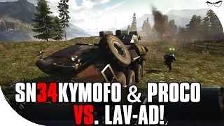 Battlefield 4: Sn34kyMofo & proc0 vs. LAV-AD! (BF4 Funny Moments)