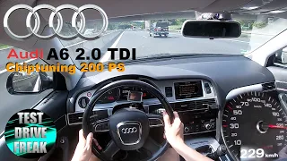 2010 Audi A6 2.0 TDI Facelift ChipTuning 200 PS TOP SPEED AUTOBAHN DRIVE POV