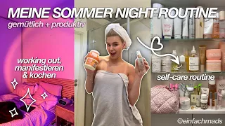 MEINE IT-GIRL SOMMER ABENDROUTINE! selfcare, produktiv & relaxing 🎀☁️