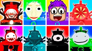 UNLOCKING SECRET ROBLOX CHOO CHOO CHARLES MORPHS!? (ALL SKINS UNLOCKED!)