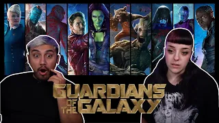 My girlfriend CRIED watching Guardians of The Galaxy for the FIRST time || Movie Reaction