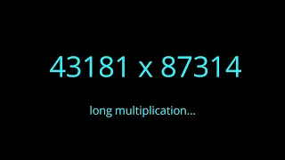 Long Multiplication and Three Digit Multipliers | Human Calculator || mathocube ||