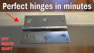 How to cut door hinge like a pro - diy