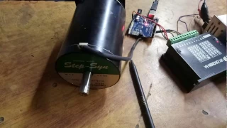 Testing Sanyo Stepping Motor 103H8223-5041 by electronicspanga team