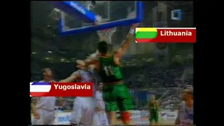 YUGOSLAVIA vs LITHUANIA / 1995 EuroBasket / Final