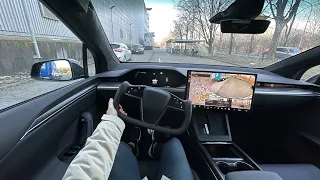 New Model X Plaid 2023 Test Drive POV