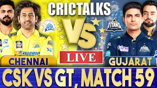 Live: CSK VS GT, Ahmedabad - IPL 2024, Match 59 | Live Scores & Commentary | IPL LIVE | Last 4