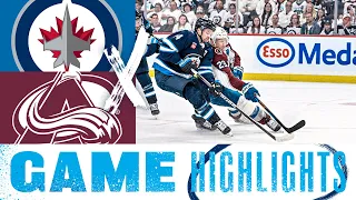 Winnipeg Jets vs. Colorado Avalanche - Game Highlights