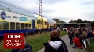 Поезд врезался в школьный автобус в Германии - BBC Russian