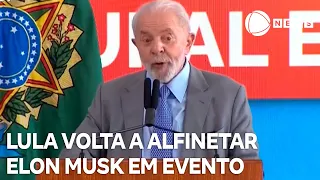 Lula volta a alfinetar Elon Musk durante evento