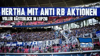 Hertha BSC mit Anti-RB Protesten in Leipzig!