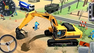 City Road Construction Simulator | excavator Simulator Gameplay | High Gaming