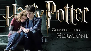You're comforting heartbroken Hermione in a rainy night at hogwarts [Ambience ASMR Harry Potter]