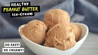 PEANUT BUTTER ICE CREAM (HEALTHY, NO Churn, NO Bananas!)