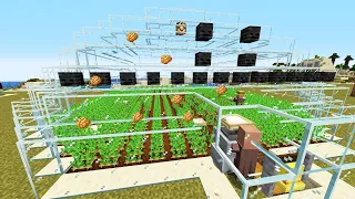 Hice una granja para tener COMIDA INFINITA en Minecraft