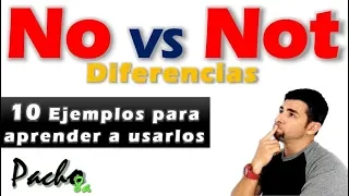 Estas son las diferencias entre NO y NOT - Aprender cuándo y cómo usarlos | Clases inglés