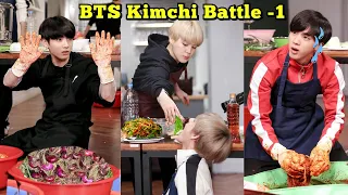BTS Kimchi Battle / Part - 1 / Real Hindi Dub / Run Ep.35