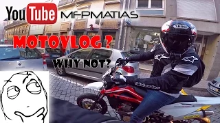 First MOTOVLOG | Like it? | Supermoto | Random ride | Wheelies | Friends