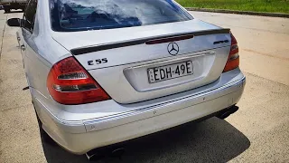 2004 Mercedes AMG E55, 0-60mph, review, drive, test with Racebox Pro