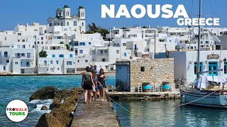 Naousa, Greece Walking Tour - Paros Island - 4K with Captions