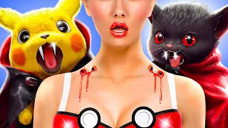 ¡Cómo convertirse en un Pokémon! ¡Vampiros vs Pokémon en la vida real! ¡Mi Pokémon fue robado!