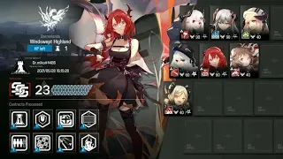 [Arknights] CC#3 Cinder Day 1 Risk 23 (Max) with 7 Operators