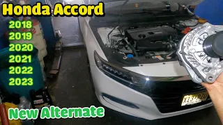 Replacing alternator on Honda Accord 2018 2019 2020 2021 2022 2023   Check charging