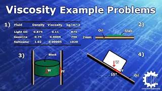 Viscosity of Fluids Extra Example Problems - Fluid Mechanics