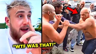 SHOCKED Jake Paul REACTS On Mike Tyson BRUTAL Street BRAWL With Shannon Briggs