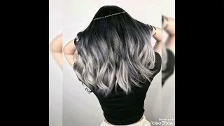 Beautiful Grey highlights | fashion hair highlights