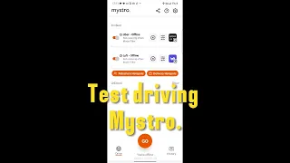 Test Driving Mystro.
